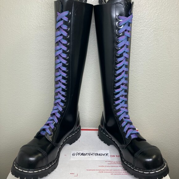 Vintage Steel Toe 20-eye Gripfast England Womens US 8.5 nps grinders dr. martens - Picture 1 of 16